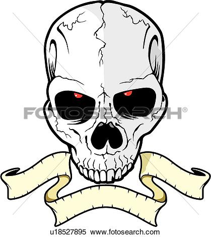 419x470 Death's Skull Clipart