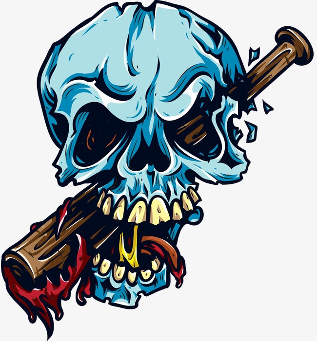 650x701 Skull Burst Head, Skull, Cranial Skeleton, Blue Png Image