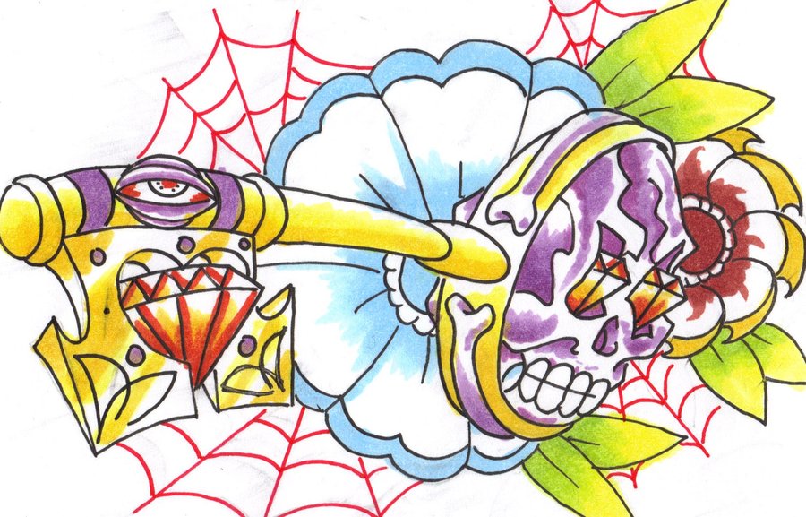 900x577 Skeleton Key By Inkfink