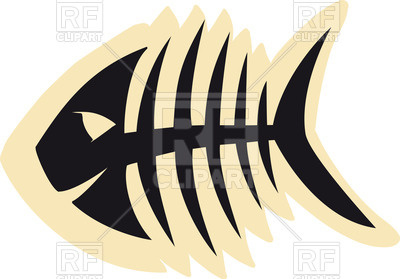 400x279 Sketch Of Fish Skeleton