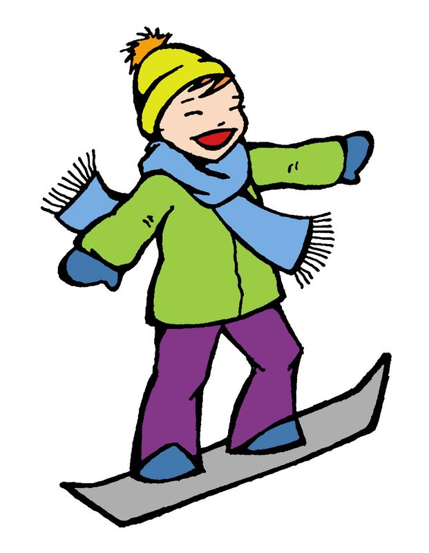 621x800 Skiing Snowboarding Clipart