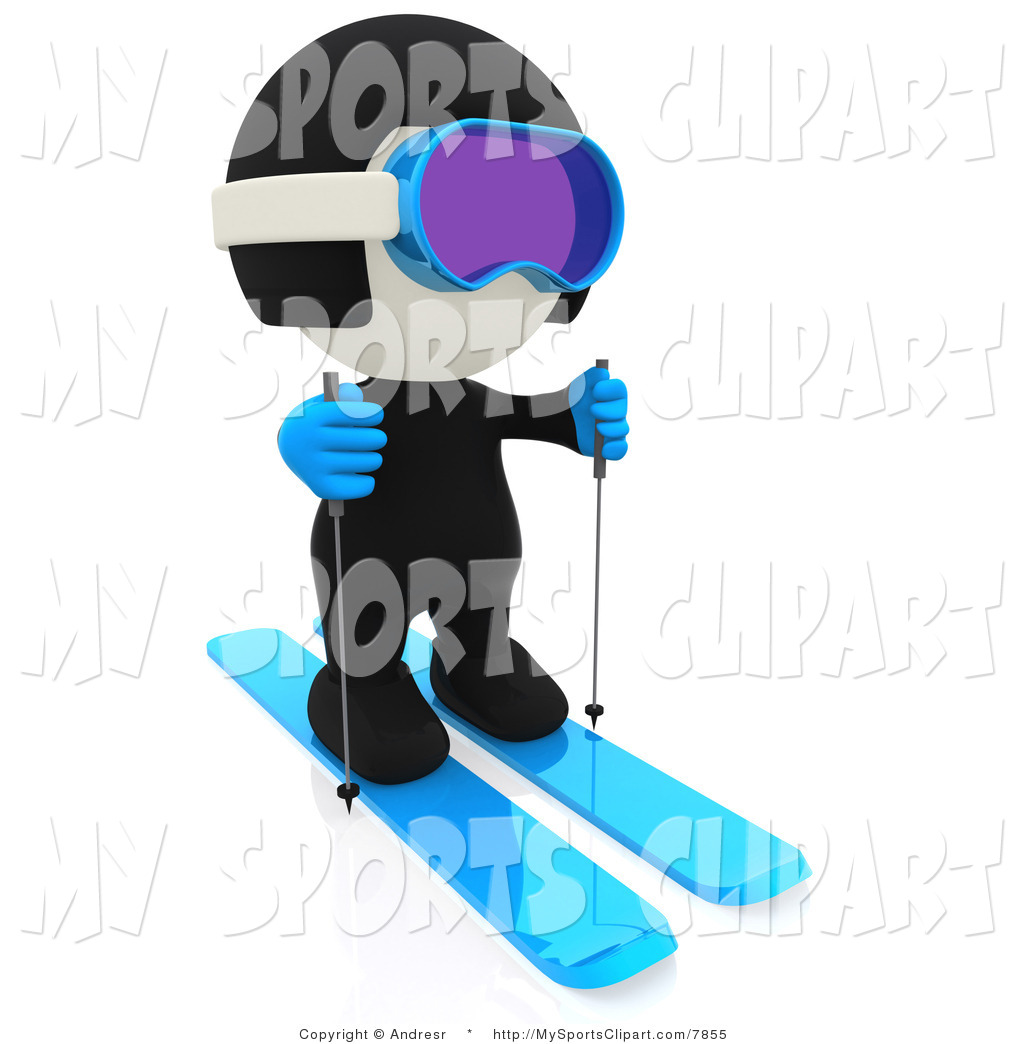 1024x1044 Sports Clip Art Of A White Person Skiing By Andresr