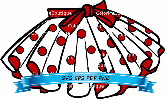 570x344 Polka Dot Skirt Clipart