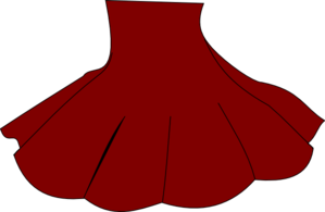 299x195 Red Skirt Clip Art