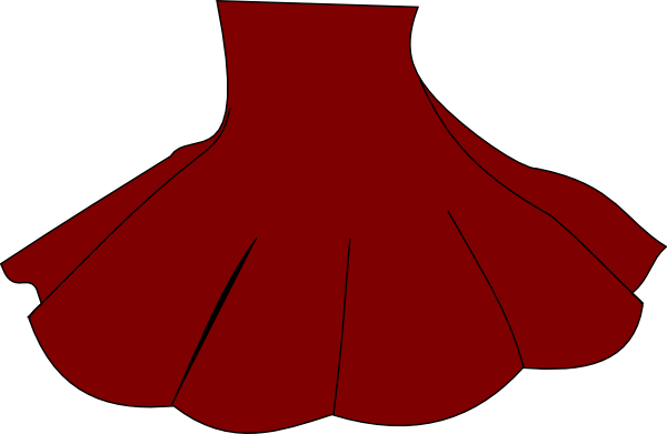 600x391 Skirt Red Clipart Transparent Png