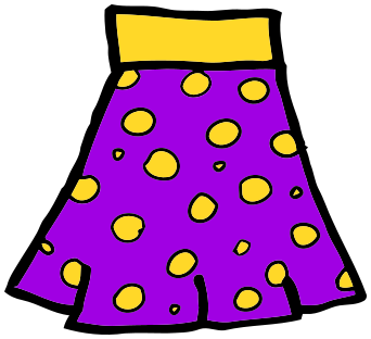 342x312 Violet Clipart Skirt