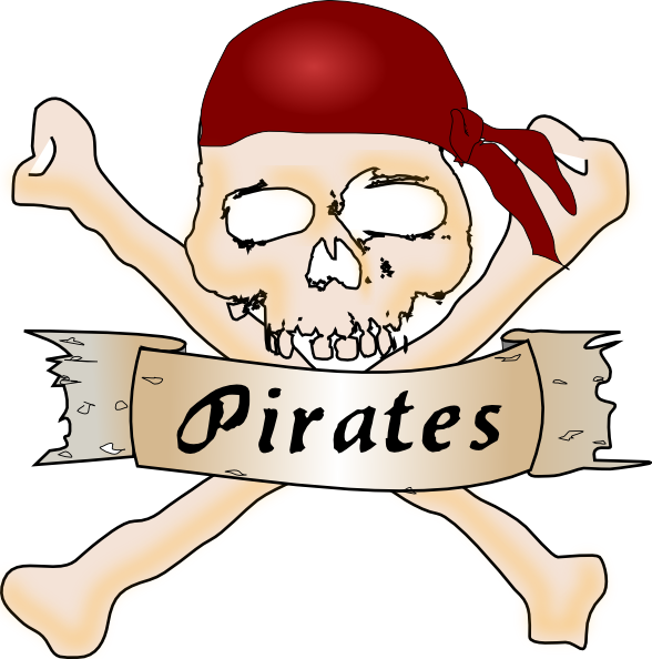 588x594 Pirate Skull And Crossbones Clip Art