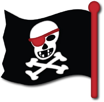 340x335 Skull And Crossbones Flag Clip Art