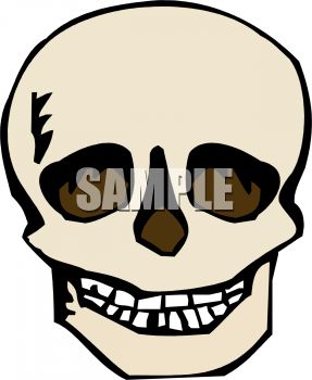 287x350 Royalty Free Clipart Image Scary Skull