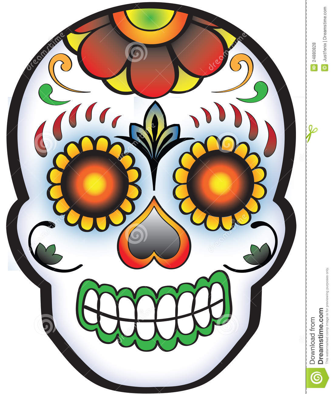 1097x1300 Sugar Skull Clipart Kawaii'60489