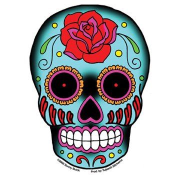 350x350 Skull Clipart Colorful'12054