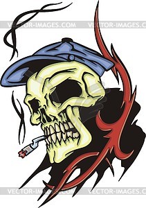 211x300 Smoking Skull Tattoo