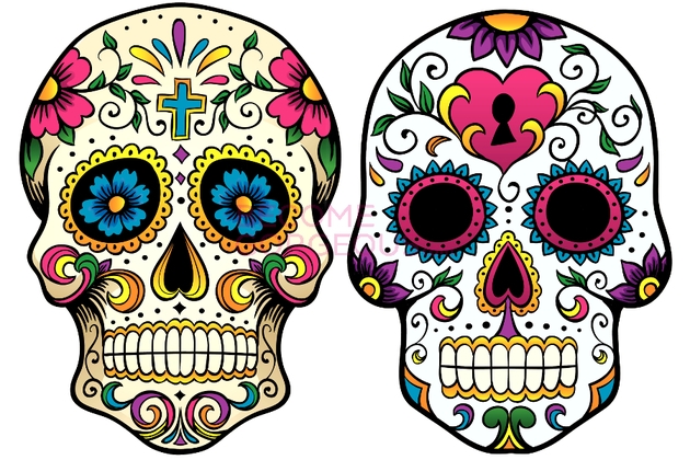 630x420 Sugar Skull Clipart Designed Free Collection Download And Share