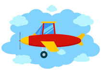 210x153 Plane In Sky Clipart Collection