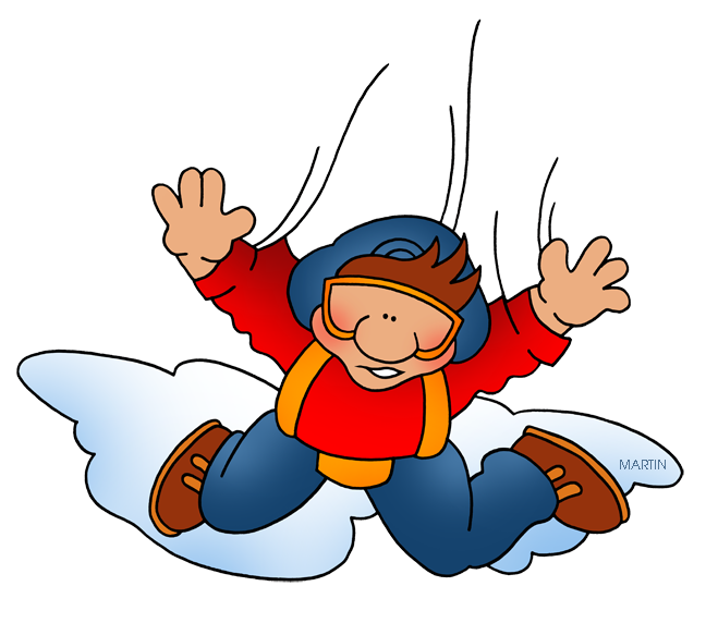 648x572 Sports Clip Art By Phillip Martin, Sky Diver