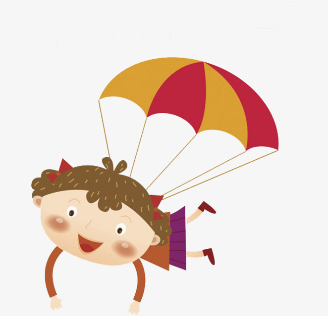 650x625 Skydiving Girl, Cartoon, Hand, Girl Png Image And Clipart For Free