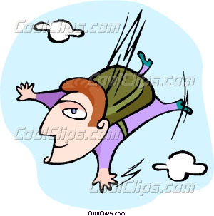 300x303 Skydiver Vector Clip Art