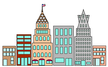 345x213 Image Of City Skyline Clipart