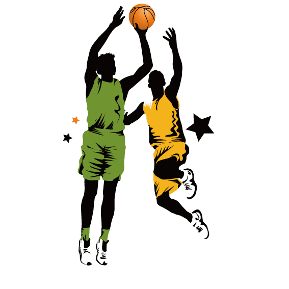 567x567 Basketball Slam Dunk Clip Art