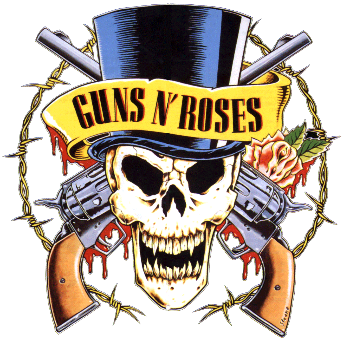 1319x1312 Guns N' Roses Logo Transparent Png