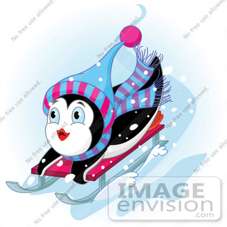 450x450 Royalty Free (Rf) Clip Art Illustration Of A Cute Penguin Looking