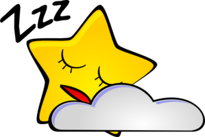 299x201 Sleeping Star Clip Art