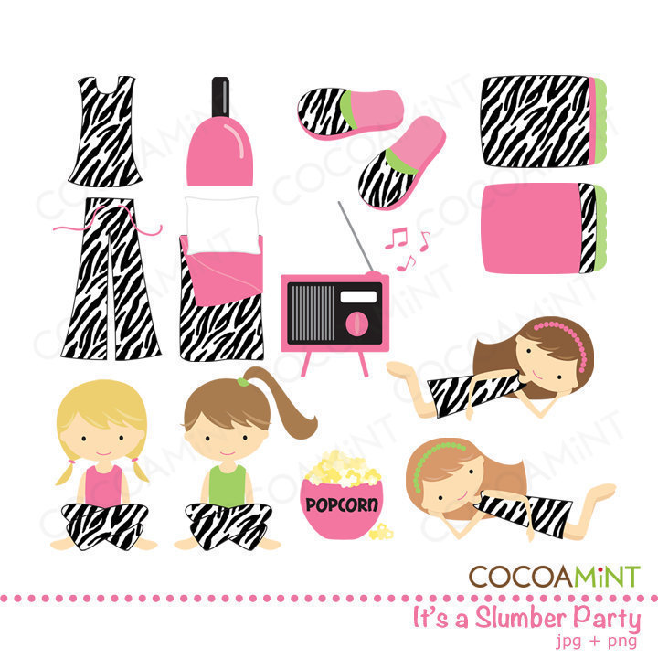 720x720 It's A Slumber Party Clip Art Clipart Panda
