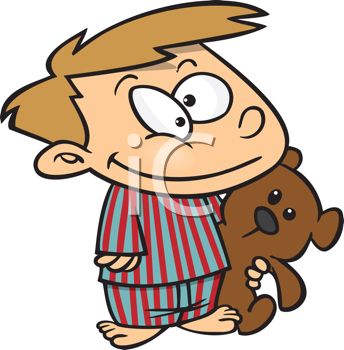 344x350 Adorable Little Boy Holding His Teddy