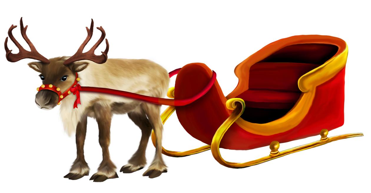 1260x658 Christmas Reindeer And Sleigh Png Pictureu200b Gallery Yopriceville