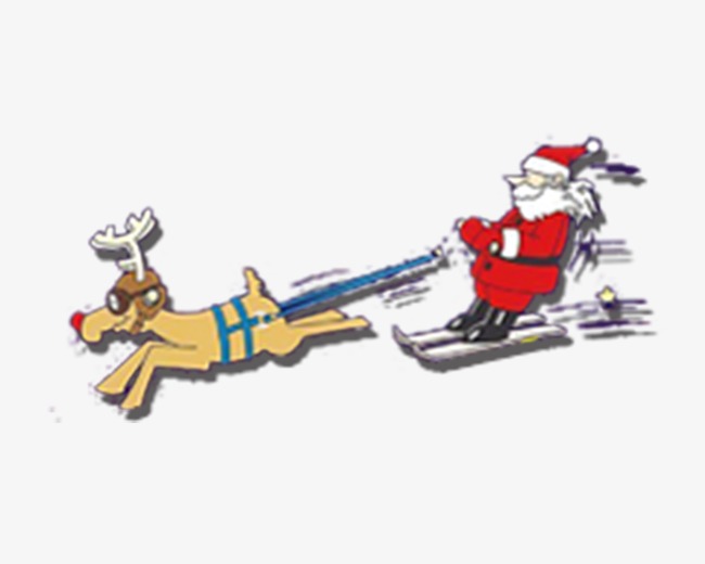 650x520 Santa Sleigh Ride, Santa Claus, Bobsleigh, Elk Png Image