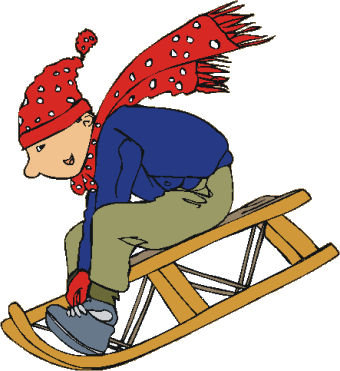 340x371 Sleigh Clipart Cartoon