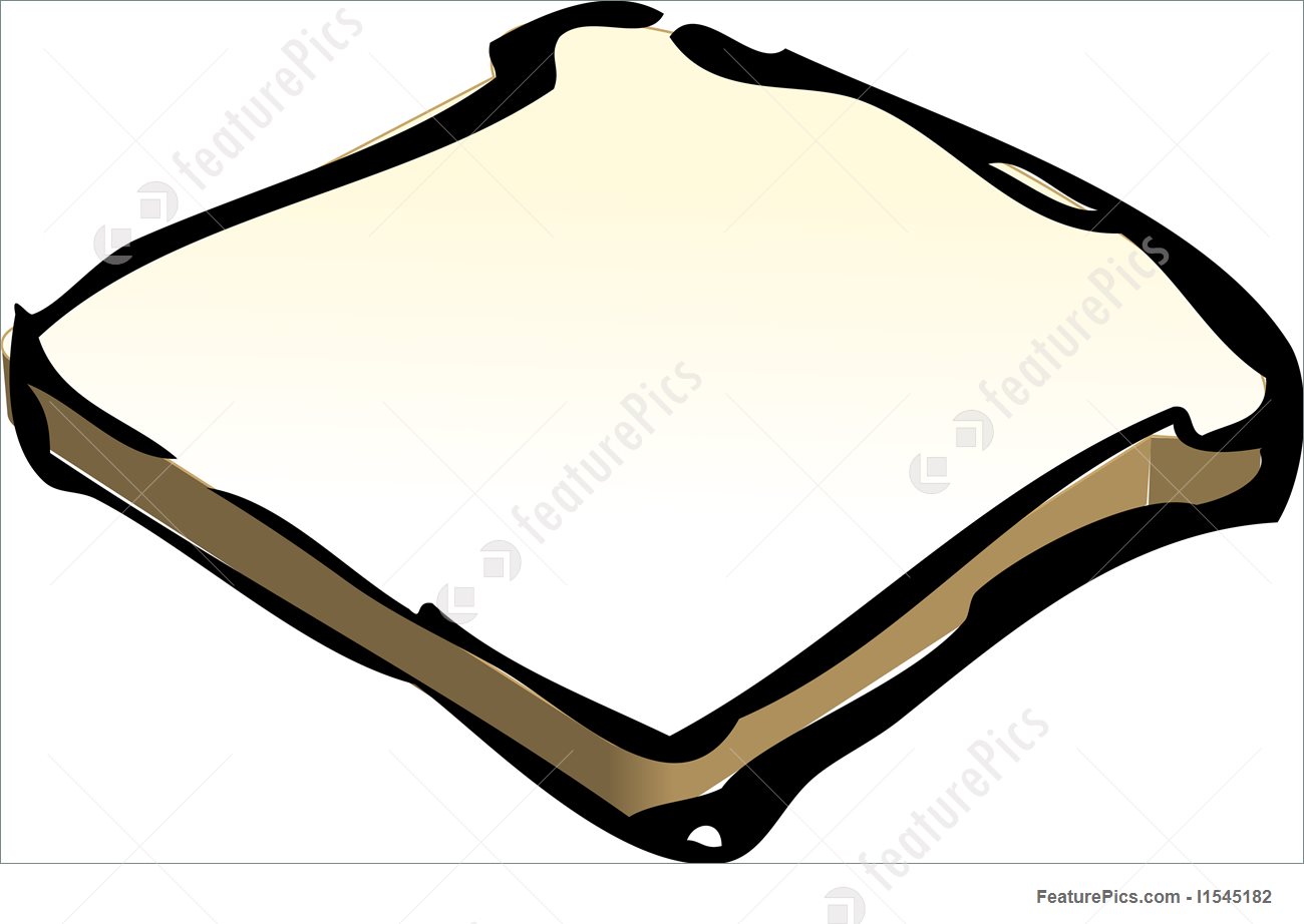 1300x922 Slice Of Bread Illustration