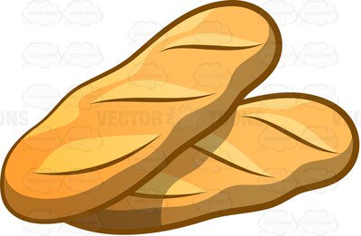 400x261 Smartness Bread Clipart White Vector Royalty Free 21 482 Clip Art