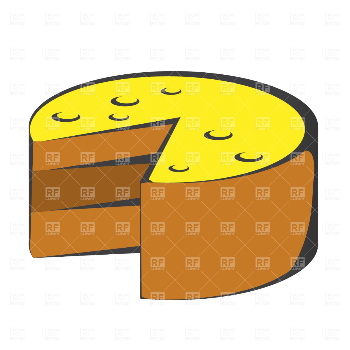 1200x1200 Cake With Missing Slice Royalty Free Vector Clip Art Image