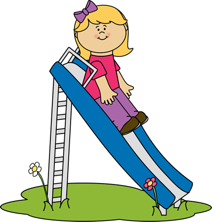 429x450 Girl On A Slide Clip Art Infantiles Clip