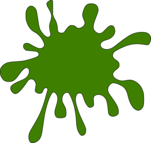 298x282 Splat Green Clip Art