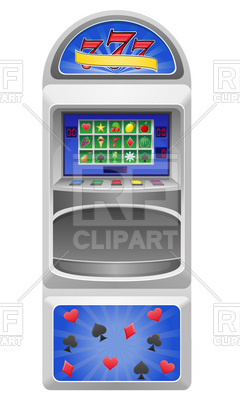 240x400 Slot Machine Royalty Free Vector Clip Art Image