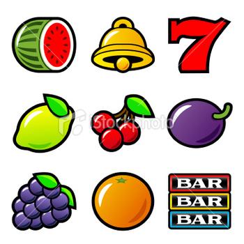 350x350 Slot Machine Symbols Graphictypographiccalligraphic