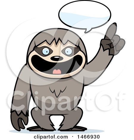 450x470 Clipart Of A Sloth Hanging From A Tree