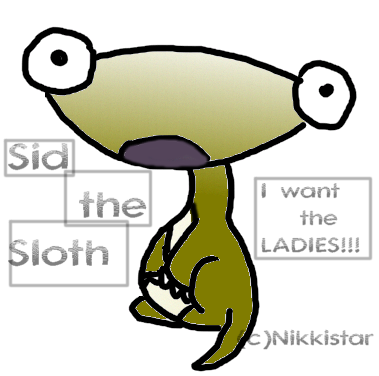 379x376 Sloth Clipart Sid
