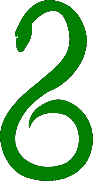 306x598 Green Serpent Clip Art