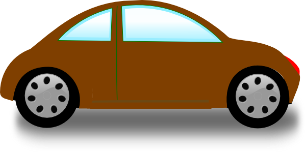 600x299 Brown Car Clip Art