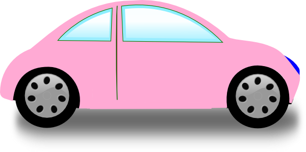 600x299 Soft Pink Car Clip Art