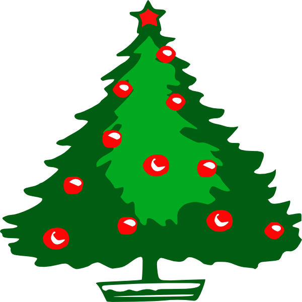 600x600 Small Christmas Tree Clipart