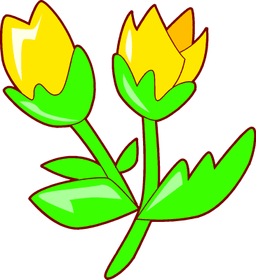 365x400 Small Clipart Yellow Tulip