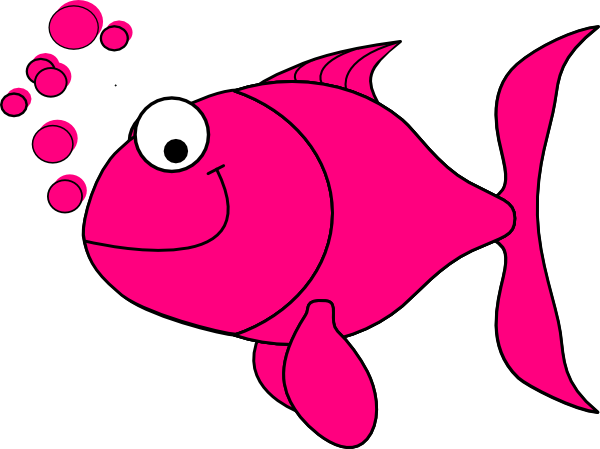 600x449 Pink Fish Clip Art