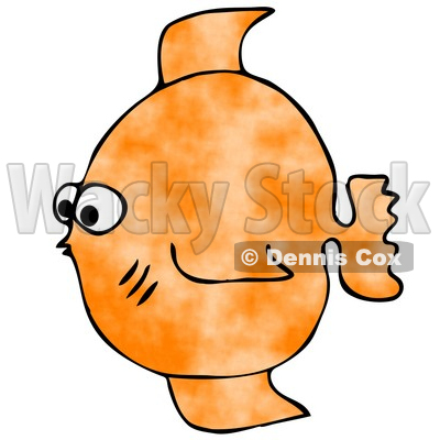 400x400 Small Orange Saltwater Fish Clipart Illustration Djart