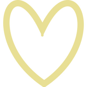 300x300 Golden Heart Clipart