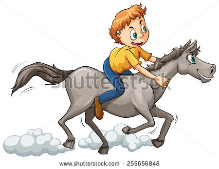450x347 Horse Riding Clipart Boy