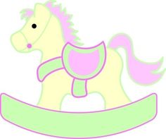 236x197 Clip Art Illustration Of A Pink Rocking Horse Baby And Small